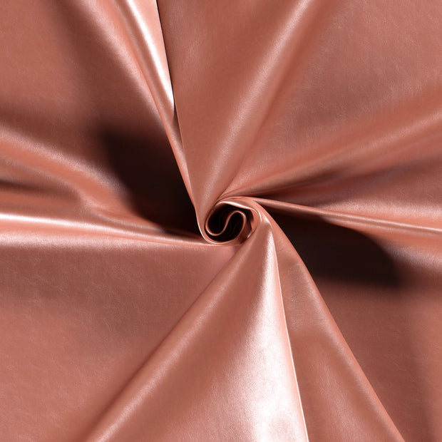 Imitation cuir tissu Vieux rose 