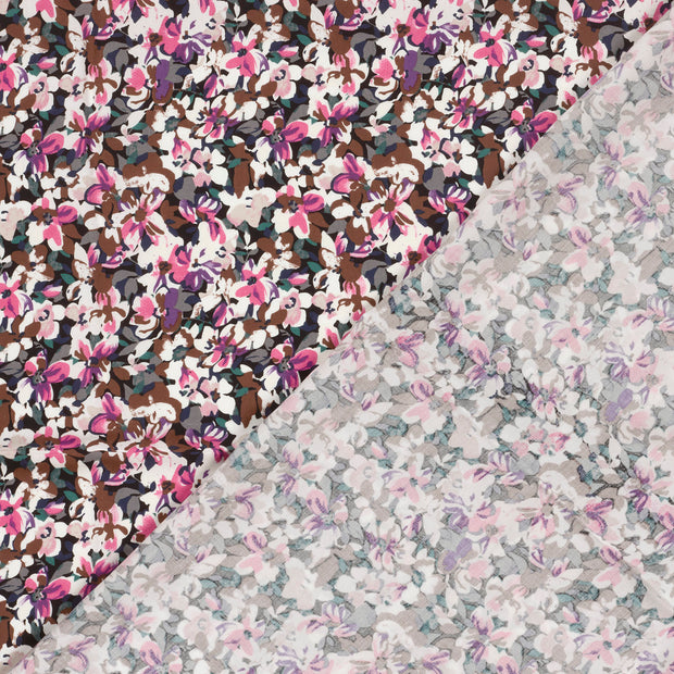 Viscose Poplin fabric Flowers printed 