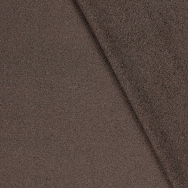 Microfleece tissu Unicolore brossé 