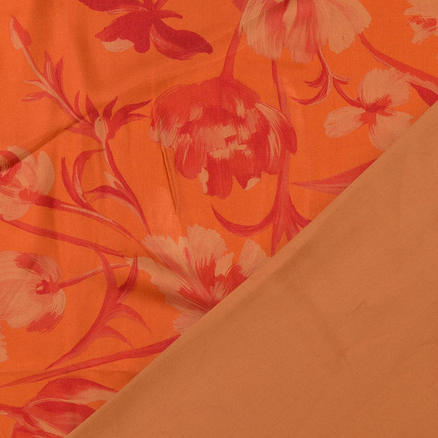 Viscose Poplin fabric digital printed 