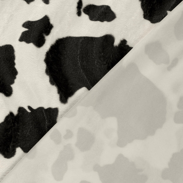 Velours tissu vaches imprimé 
