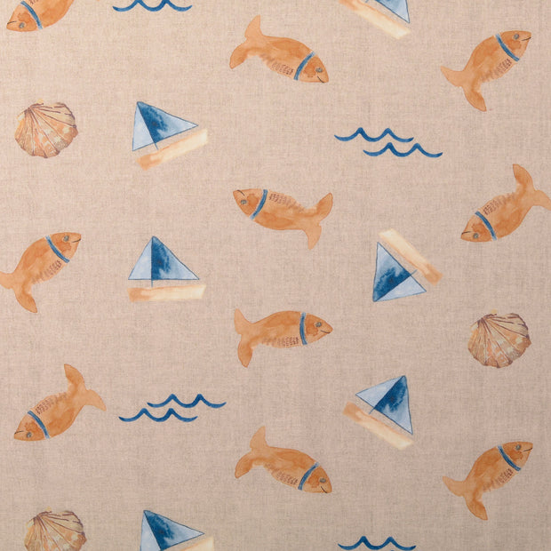 Baumwolle Popeline fabrik Anker Beige