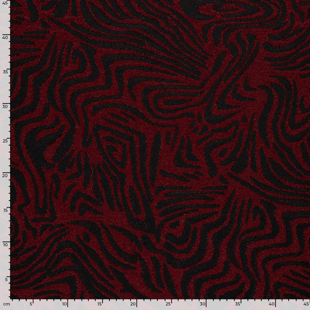Jacquard fabrik Abstrakt Dunkelrot