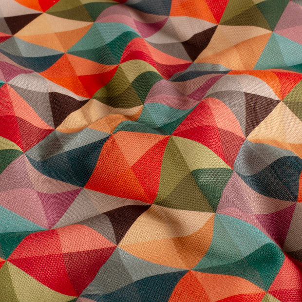 Panama tissu Abstrait Multicolore