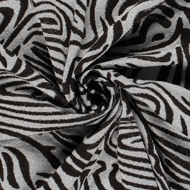 Jacquard fabrik Abstrakt Silber