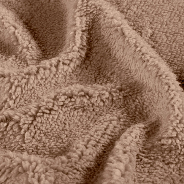 Sherpa Fleece fabric Unicolour Nude