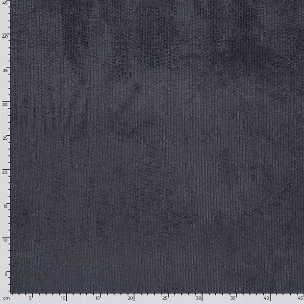 Velours Côtelé 4.5w tissu Unicolore Gris foncé