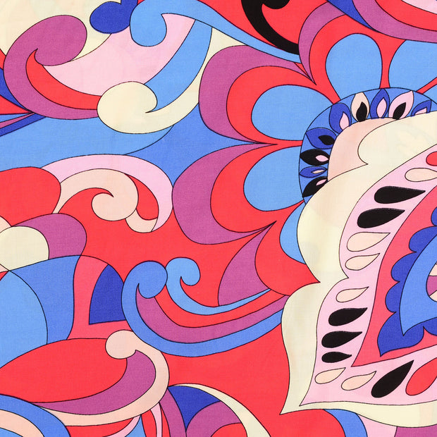 Popeline de Viscose tissu paisley Multicolore