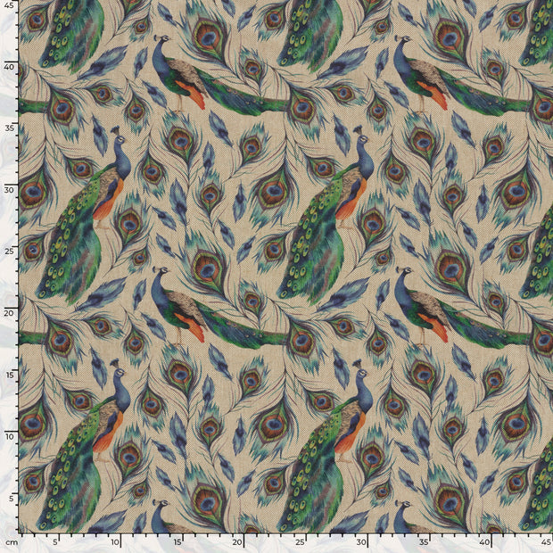 Aspect Lin tissu animaux Cobalt