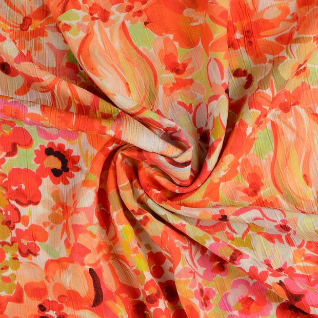 Viscose Poplin fabrik rot 