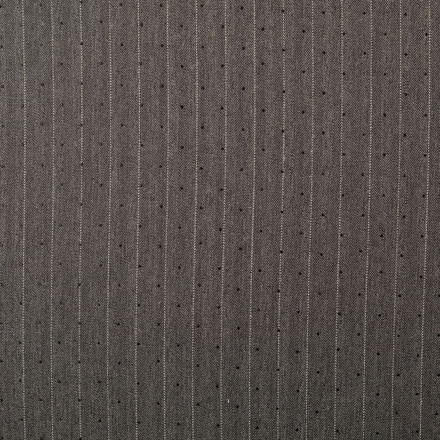 Poly Viscose Tricot tissu rayures Gris