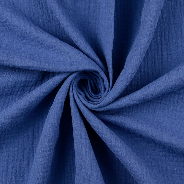 Muslin fabric Cobalt 