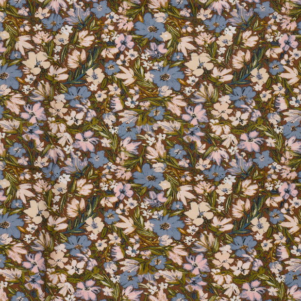 Viscose Nylon Ottoman fabrik Braun 
