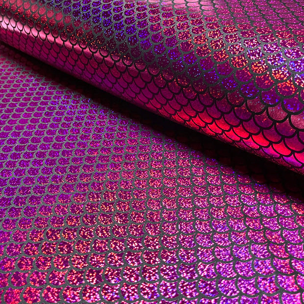 Lamé fabric Mermaid Fuchsia
