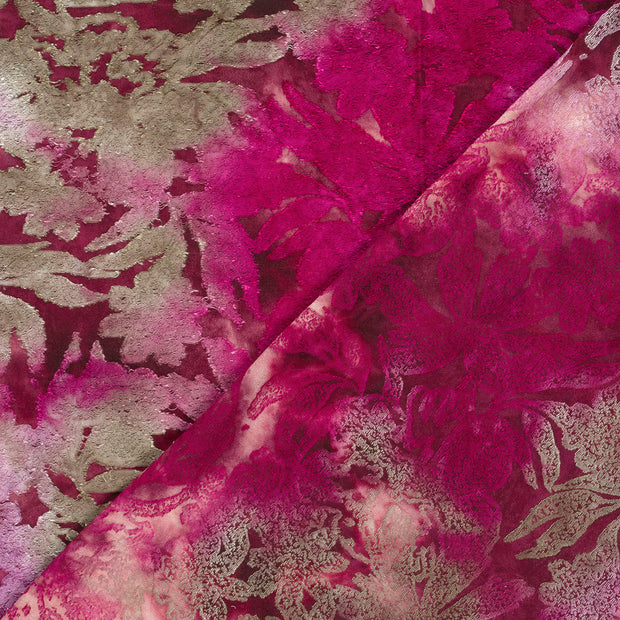 Jacquard fabric Flowers printed 
