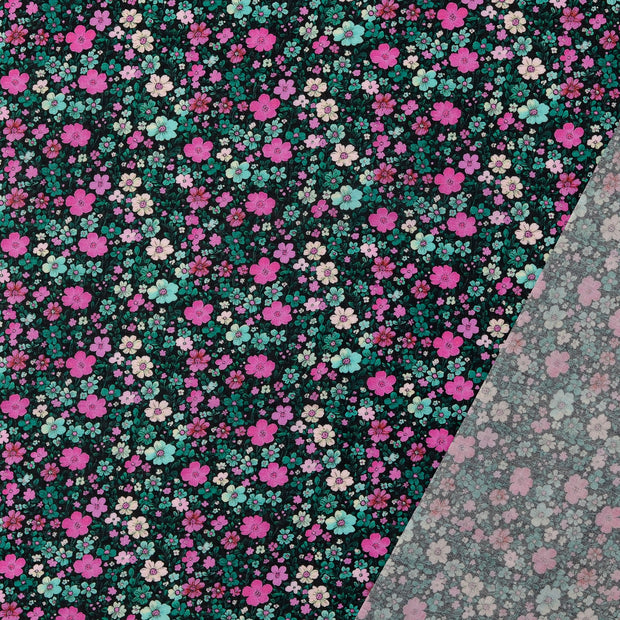 Voile tissu multicolore imprimé numérique 