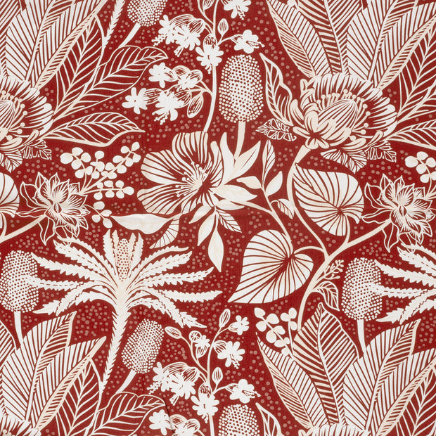 Bamboo Poplin fabric Dark Red matte 