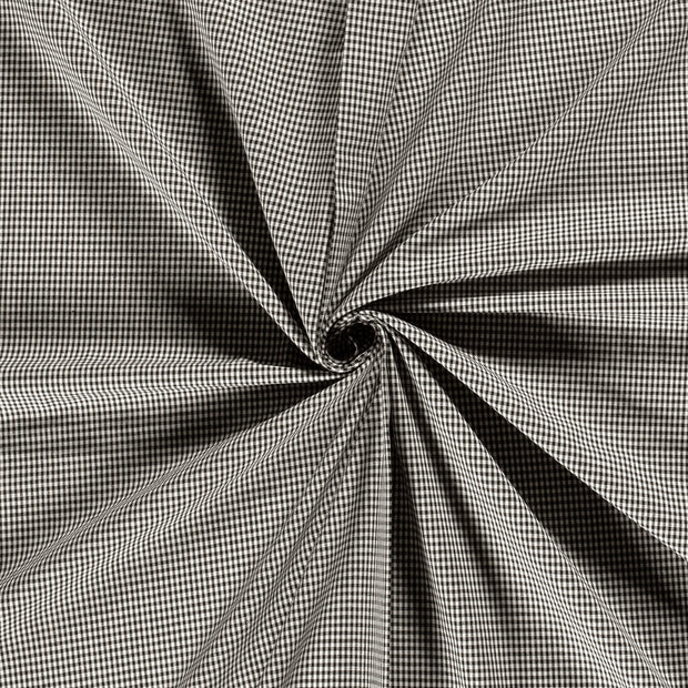 CO Popeline fabrik Karo's schwarz