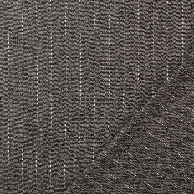 Poly Viscose Tricot tissu Gris dew drops 