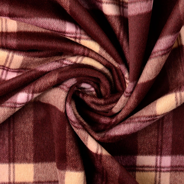 Chiffon en laine tissu Bordeaux 