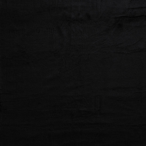 Velours Côtelé Stretch 6w tissu Noir mat 