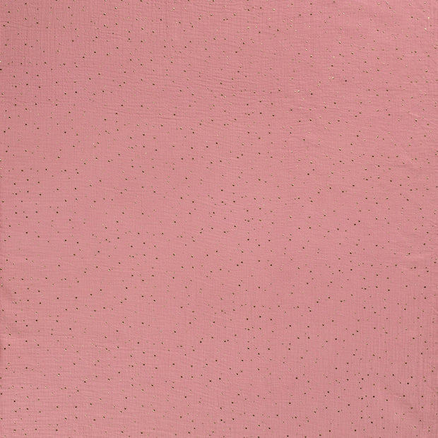 Double gaze tissu Rose clair mat 