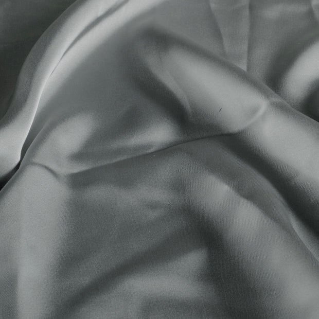Satin fabric Unicolour Dark Grey