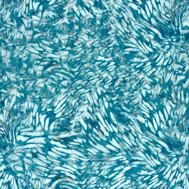 Chiffon fabric Dark Mint semi-transparent 