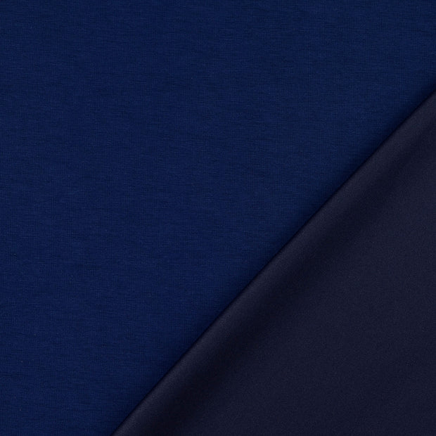 Heavy Knit tissu Bleu Marine peint 