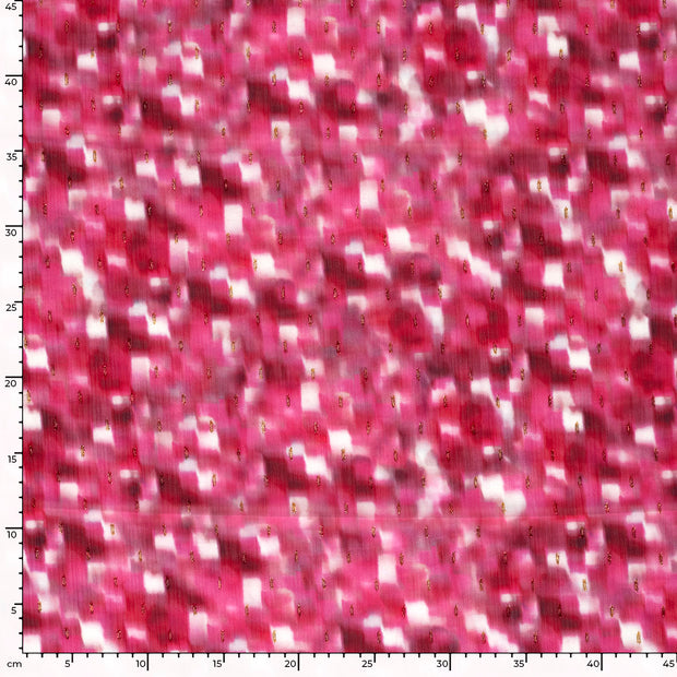 Chiffon fabric Glitter Bordeaux