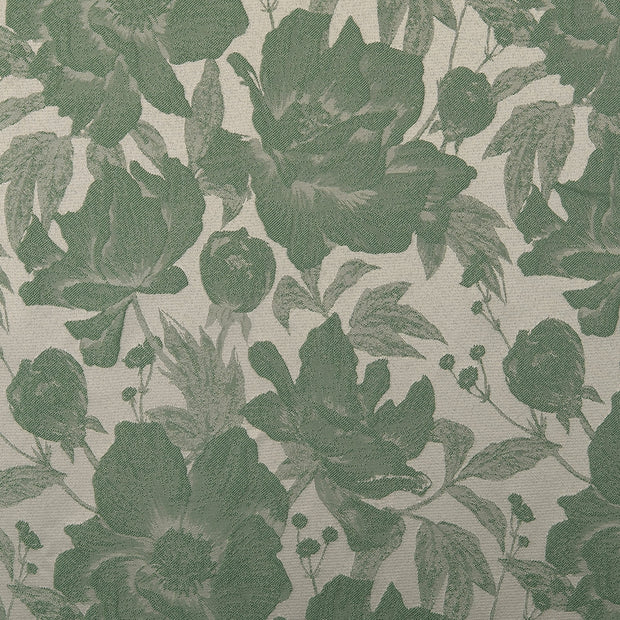 Jacquard tissu fleurs Vert Forêt