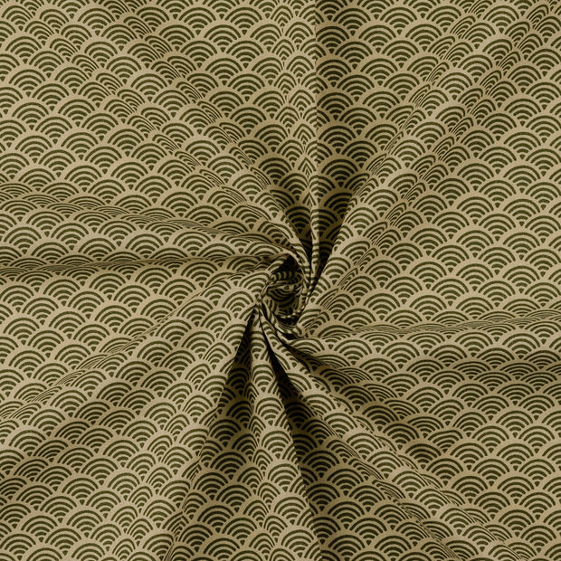 Cotton Poplin fabric Olive Green 