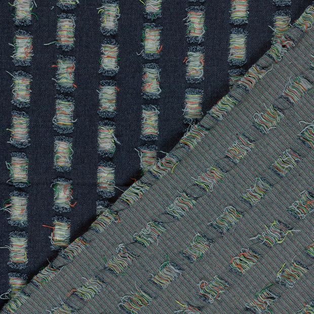 Denim fabric Abstract pre-washed 