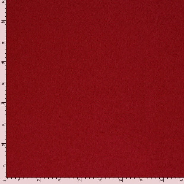 Fleece fabrik Uni Rot