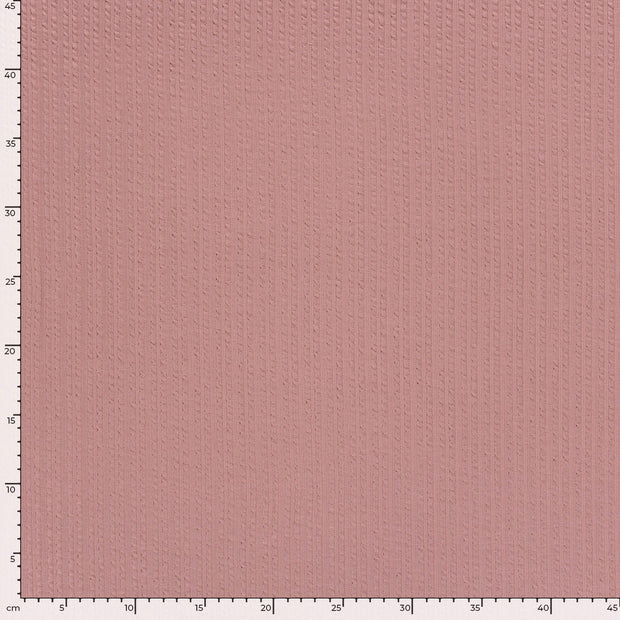 Rib Jacquard tissu Unicolore Mauve clair