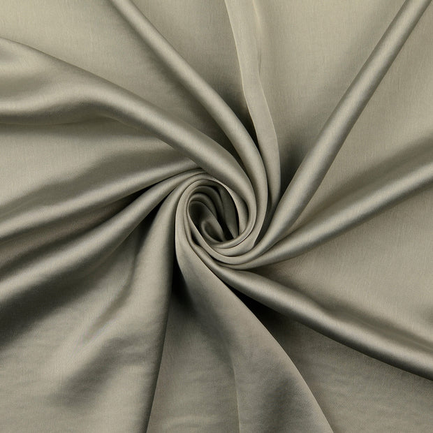 satin tissu Gris clair 