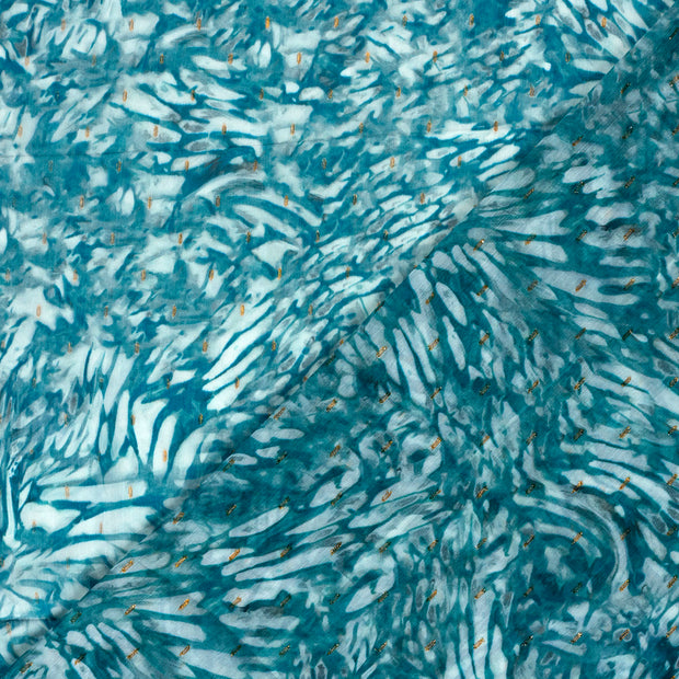 Chiffon fabric Glitter digital printed 