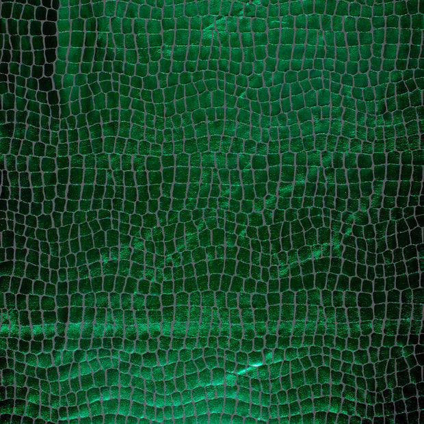 Lamé fabric Green foiled 