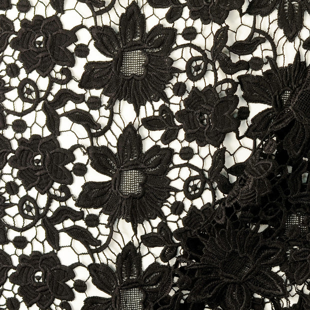 dentelle tissu noir 
