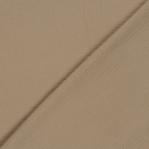 Double Gaze GOTS biologique tissu Unicolore 
