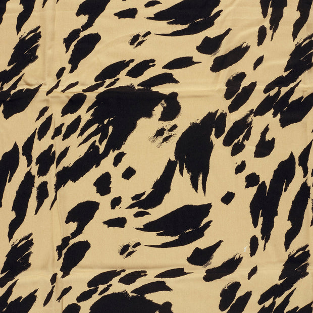 Viscose Satin fabric Beige shiny 