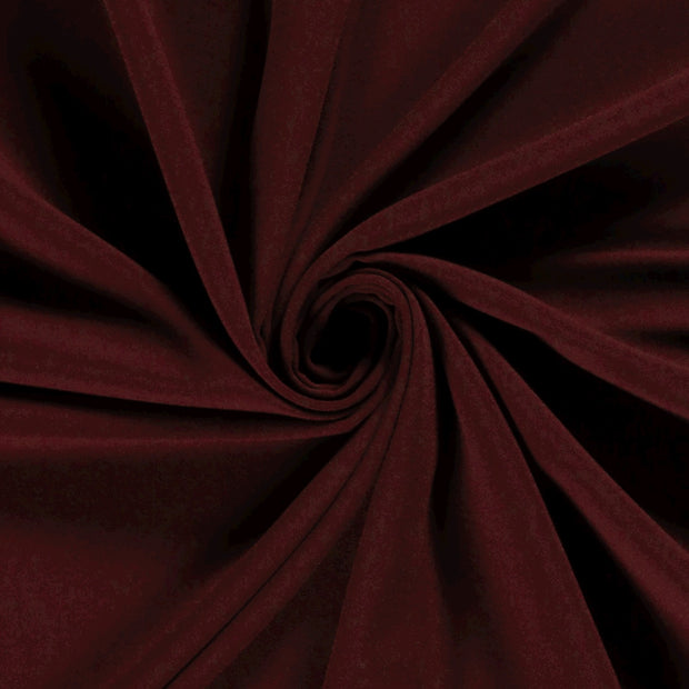 Moss Crêpe tissu Unicolore Bordeaux