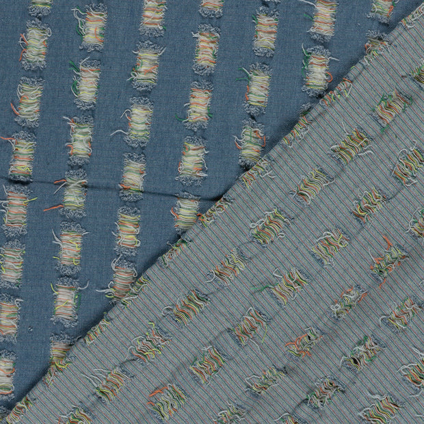 Denim fabric Abstract pre-washed 