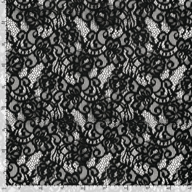 Chenille fabric Unicolour Black
