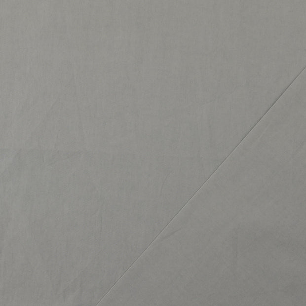 Popeline de Coton tissu gris Pré-lavé 