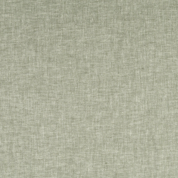Linen fabric Herringbone Dark Mint