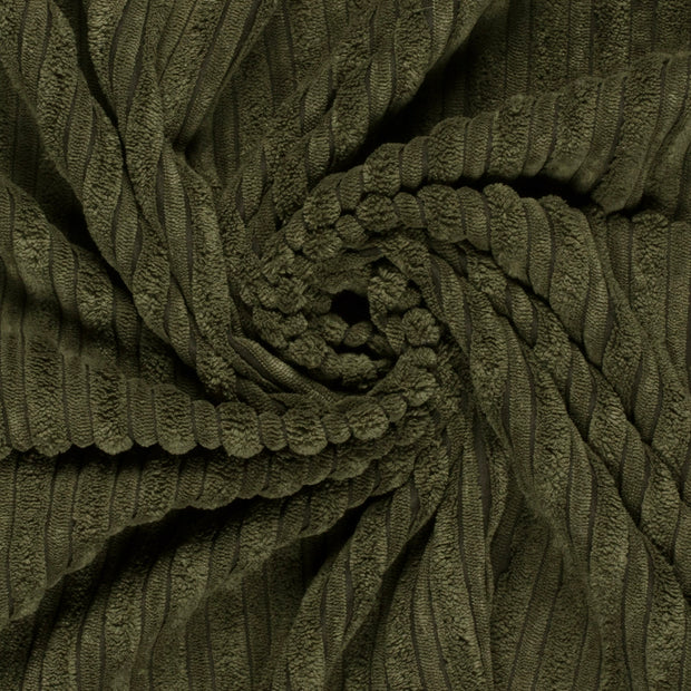 Corduroy 4.5w fabric Unicolour Khaki Green