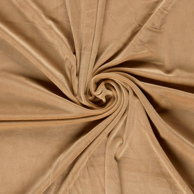 Supersoft Velvet fabric Camel 