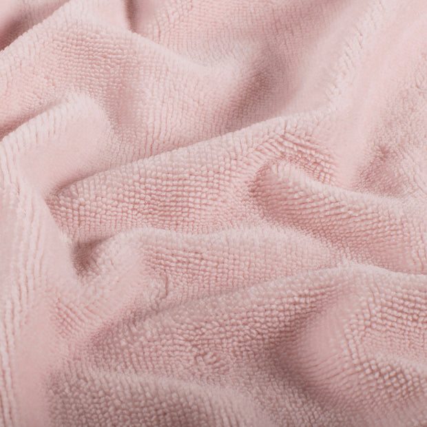 Polaire de Bambou tissu Unicolore Rose