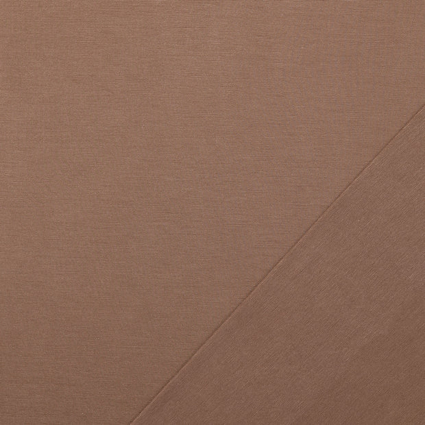 Baumwolle Jersey fabrik Braun Stonewashed 